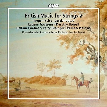 Cover van Sudwestdeutsches Kammerorchester Pforzheim – Diversen: British Music For Strings V