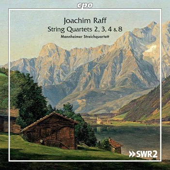 Cover van Raff, J.J. – String Quartets 2-4 & 8