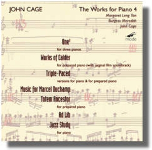 Cover van Cage, John – John Cage: Cage Edition 25-the Piano Works 4