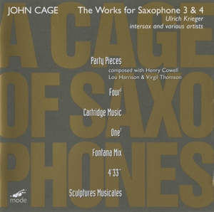 Cover van Cage, John – John Cage: Cage Edition 42-A Cage of Saxophones 3