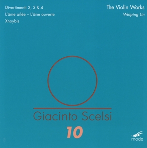 Cover van Hermann, Roland | Annette Bik | Pierre-Stephane Me – Giacinto Scelsi: Scelsi Edition 10-the Violin Work