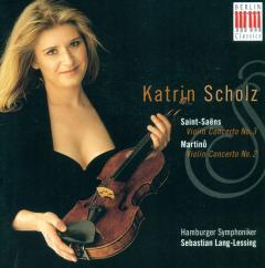 Cover van Scholz, K., Hamburger Symphonike – Saint-Saens, C., Martinu, B.: Violinkonzert