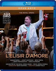 Cover van Royal Opera House Orchestra & Sesto Quatrini & Nadine Sierra & Bryn Terfel – Donizetti: L'elisir D'amore