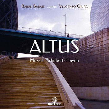 Cover van Babaie, Babak & Vincenzo Giura – Altus - Mozart, Schubert, Haydn
