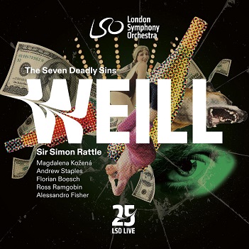 Cover van London Symphony Orchestra & Simon Rattle & Magdalena Kozena – Weill: the Seven Deadly Sins