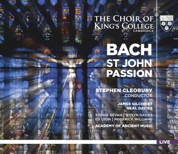 Cover van King's College Choir, Cambridg – Bach: St John Passion