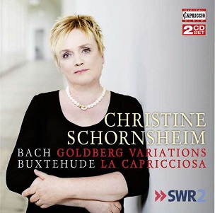 Cover van Schornsheim, Christine – Bach: Goldberg Variations - Buxtehude: La Capricciosa