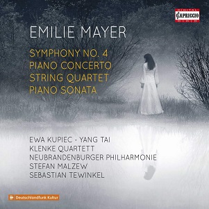 Cover van Mayer, E. – Symphony No.4/Piano Concerto/String Quartet A.O.