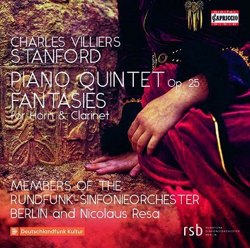 Cover van Stanford, C.V. – Piano Quintet Op.25 - Fantasies For Horn and Clarinet
