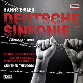 Cover van Targler, Ursula – Eisler: Deutsche Sinfonie Fur Soli, Sprechstimmen, Chor