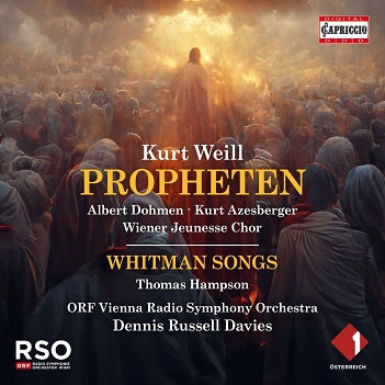 Cover van Dohmen, Albert – Kurt Weill: Propheten - Whitman Songs