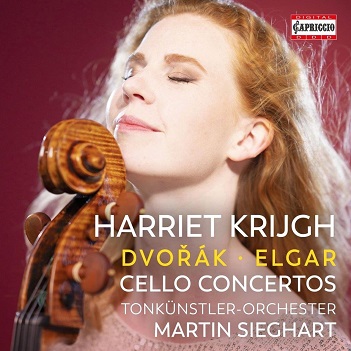 Cover van Krijgh, Harriet – Dvorak & Elgar: Cello Concertos