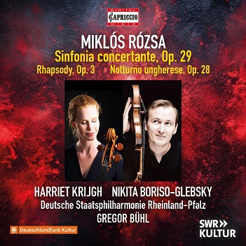 Cover van Boriso-Glebsky, Nikita – Rozsa: Miklos Rozsa: Sinfonia Concertante; Rhapsody For Cello