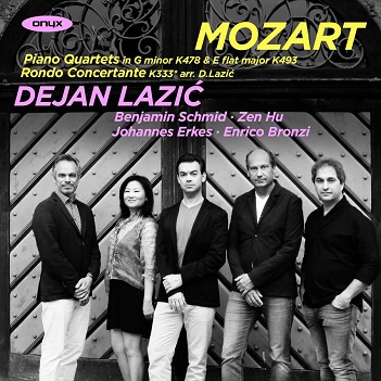 Cover van Lazic, Dejan – Mozart Piano Quartets In G Minor K478 & E Flat Major