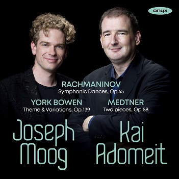 Cover van Moog, Joseph & Kai Adomeit – Rachmaninov, York Bowen & Medtner