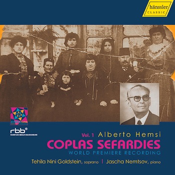 Cover van Goldstein, Tehila Nini & Jascha Nemtsov – Alberto Hemsi: Coplas Sefardies Vol. 1