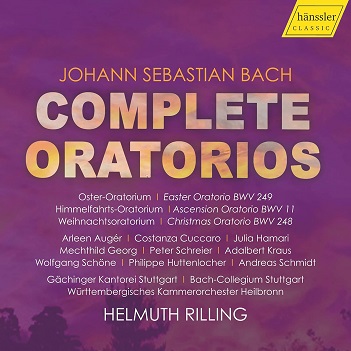 Cover van Bach, J S – Complete Oratorios: (Weihnachts- Oster- & Himmelfahrts-oratorium