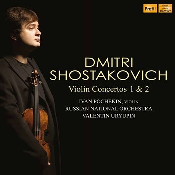Cover van Pochekin, Ivan – Shostakovich Violin Concertos 1 & 2