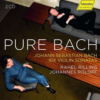 Cover van Riling, Rahel – Pure Bach: Six Violin Sonatas