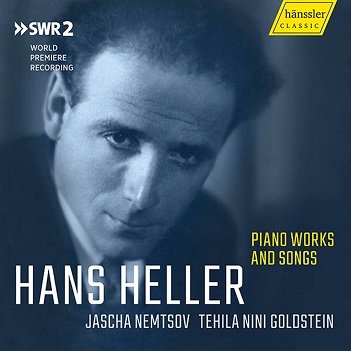 Cover van Nemtsov, Jascha & Tehila Nini Goldstein – Hans Heller: Piano Works and Songs