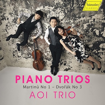 Cover van Aoi Trio – Martinu: Piano Trio No. 1 - Dvorak: Piano Trio No. 3