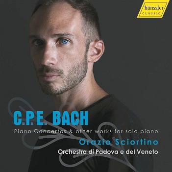 Cover van Sciortino, Orazio – C.P.E. Bach: Piano Concertos & Other Works For Solo Piano