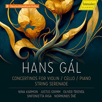 Cover van Karmon, Nina – Hans Gal: Concertinos For Violin, Cello, Piano & String Serenade