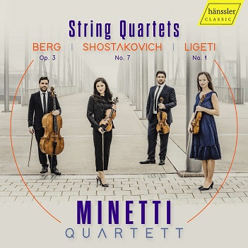 Cover van Minetti Quartett – Berg, Ligeti & Shostakovich: String Quartets