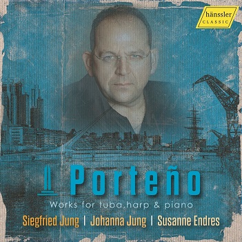 Cover van Jung, Siegfried & Johanna Jung & Susanne Endres – Works For Tuba, Harp & Piano