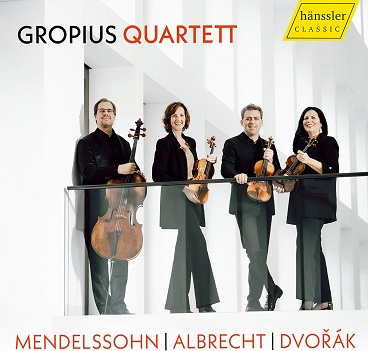 Cover van Gropius Quartett – Mendelssohn / Albrecht / Dvorak