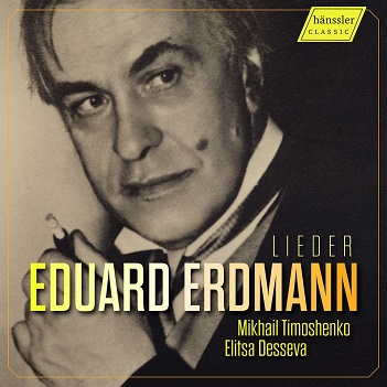 Cover van Desseva, Elitsa – Eduard Erdmann: Lieder
