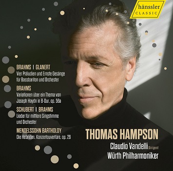 Cover van Hampson, Thomas – Brahms, Mendelssohn & Schubert: Thomas Hampson