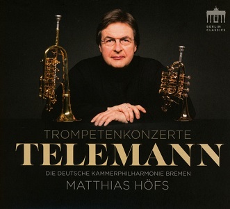 Cover van Hofs, Matthias & Deutsche Kammerphilharmonie Bremen – Telemann: Trompetenkonzerte