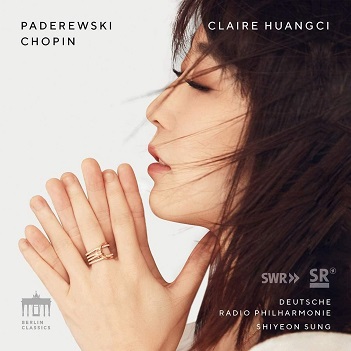 Cover van Claire Huangci, Piano – Paderewski/Chopin: Piano Concertos