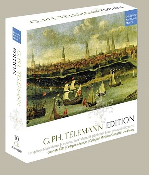 Cover van Daubigney, Jocelyn & Collegium Musicum Freiburg & Collegium Aureum & Camerata Koln – Telemann Edition