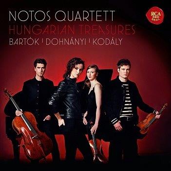 Cover van Notos Quartett – Hungarian Treasures - Bartók, Dohnányi, Kodály