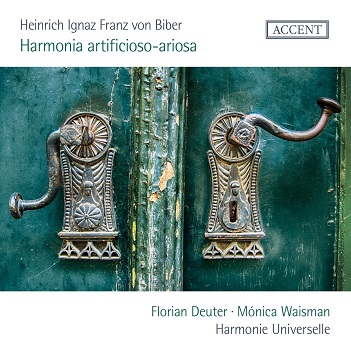 Cover van Harmonie Universelle & Florian Deuter & Monica Waisman – Heinrich Ignaz Franz von Biber: Harmonia Artificioso-Ariosa