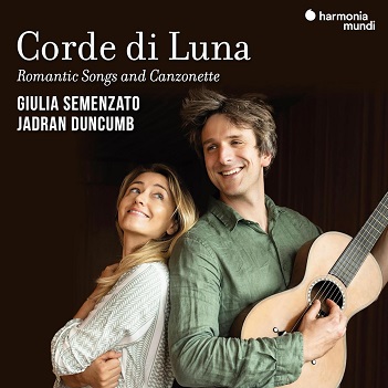 Cover van Semenzato, Giulia & Jadran Duncumb – Corde Di Luna: Romantics Songs and Canzonette