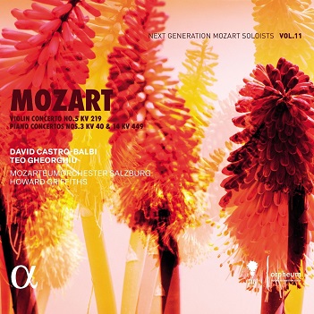 Mozart: Violin Concerto No. 5, Kv 219, Piano Concertos Nos. 3, Kv 40 & 14, Kv 449