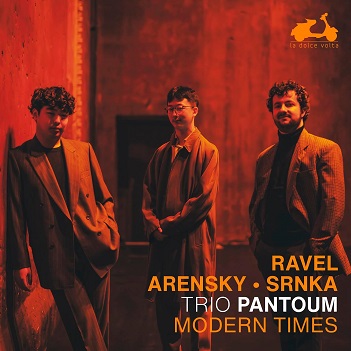 Cover van Trio Pantoum – Modern Times: Ravel, Arensky & Srnka
