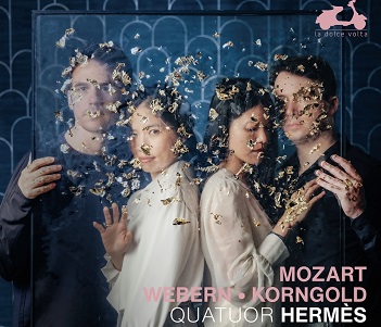 Cover van Quatuor Hermes – Webern, Mozart & Korngold: Echoes of Vienna