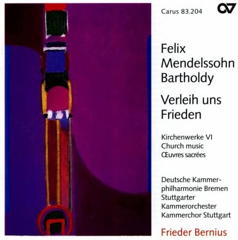 Cover van Kavakos, Leonidas – Verleih Uns Frieden