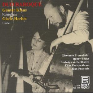 Cover van Klaus, Gunther & Gisele Herbet – Frescobaldi: Duo Baroque Contrabas & Harp