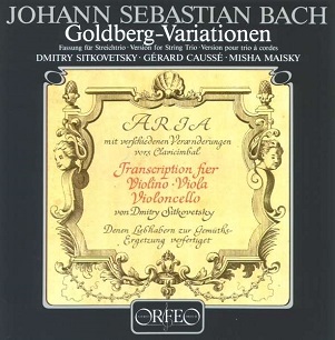 Cover van Sitkovetsky, Dmitry – Johann Sebastian Bach: Goldberg-Variationen
