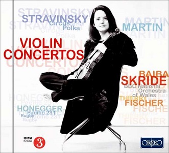 Cover van Skride, Baiba & Bbc National Orchestra of Wales & Thierry Fischer – Honegger: Pacific 231/Violin Concerto