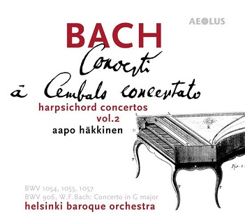 Cover van Helsinki Baroque Orchestra & Aapo Hakkinen – Bach: Harpsichord Concertos Vol. 2