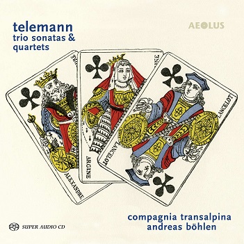 Cover van Compagnia Transalpina – Telemann: Trio Sonatas & Quartets