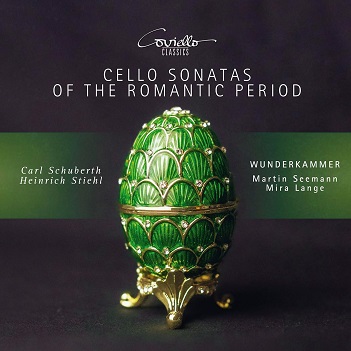 Cover van Seemann, Martin & Mira Lange & Wunderkammer – Stiehl: Cello Sonatas of the Romantic Period