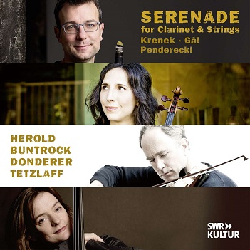 Cover van Herold, Kilian & Barbara Buntrock & Florian Donderer & Tanja Tetzlaff – Serenade For Clarinet & Strings
