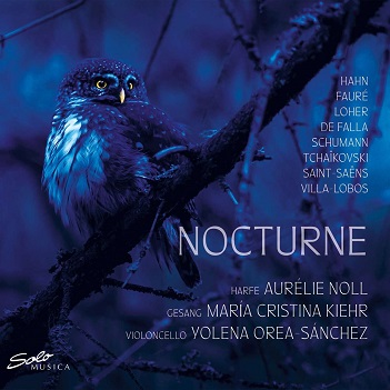 Cover van Noll, Aurelie – Nocturne: Music For Harp, Soprano and Violoncello